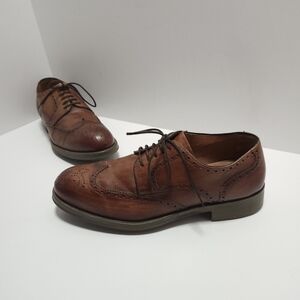 Magnanni Mens Wingtip Oxford Shoes Size 8 M Tormo Cognac Leather